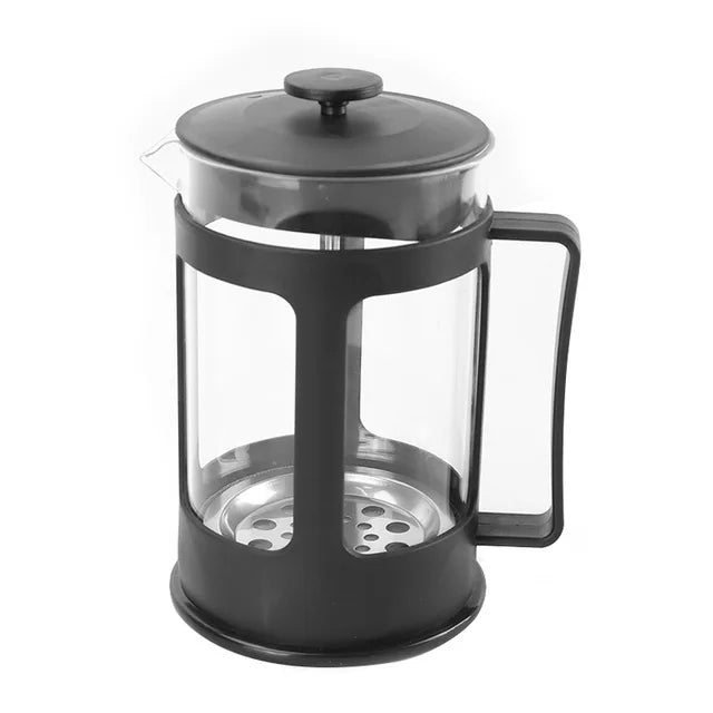 1Pc French Press Coffee Maker, Heat Resistant Borosilicate Glass Coffee Pot Percolator, Coffee Brewer with Filtration, Tea Maker