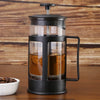 1Pc French Press Coffee Maker, Heat Resistant Borosilicate Glass Coffee Pot Percolator, Coffee Brewer with Filtration, Tea Maker